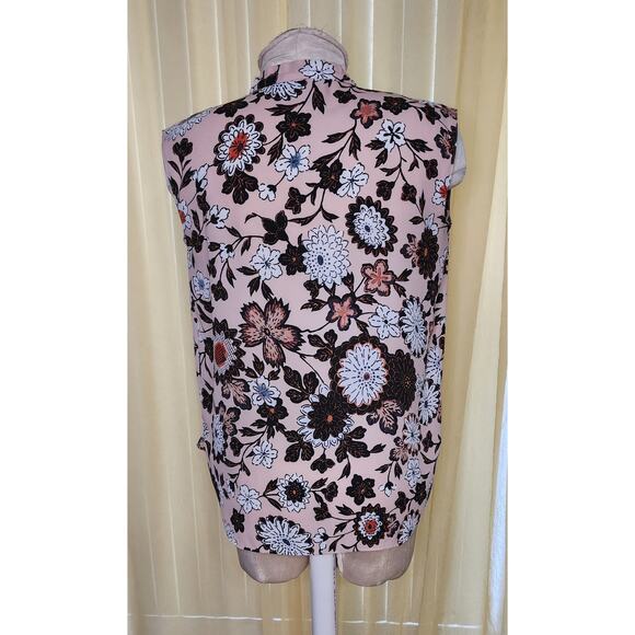 Loft Sleeveless Floral boho Top Size XS career woman - Picture 2 of 5